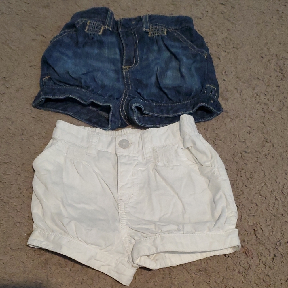 Stylish Kids Denim and White Shorts Set